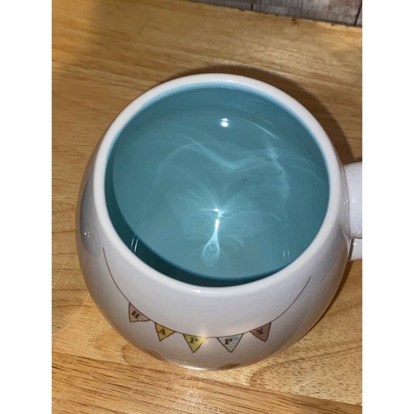 Rae Dunn Artisan Collection Ceramic Happy Easter Bunny Banner Coffee Tea Mug - Picture 5 of 6